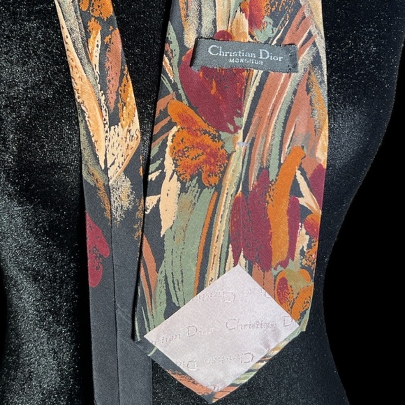 Mens Silk Tie Lot - (2) Christian Dior (1) Givenchy - Picture 7 of 9